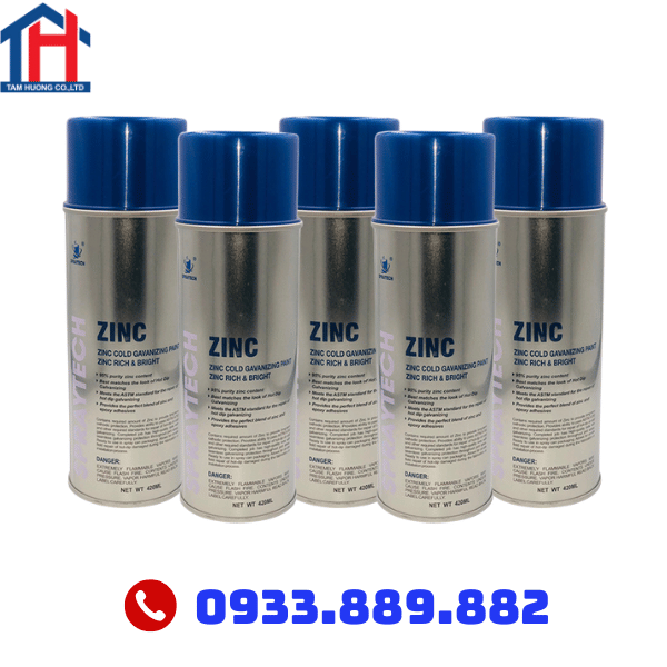 Sơn Xịt Mạ Kẽm Lạnh Zinc Spraytech 420ml | Giá Tốt | Chính Hãng