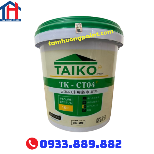 Sơn Chống Thấm Taiko TK-CT04 | Chống Thấm Sàn Mái, Tường, Gạch Men