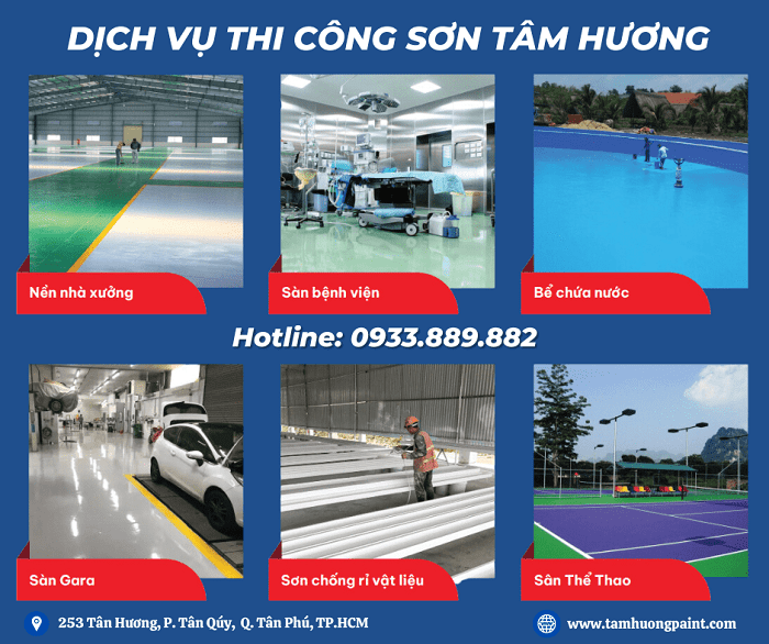 Dịch vụ Công Ty Sơn Tâm Hương đa dạng