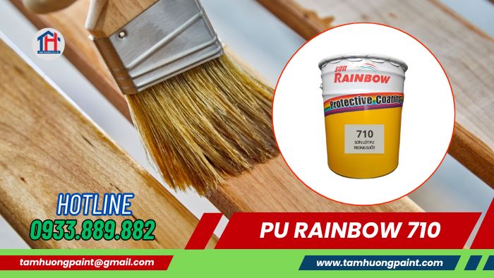 Sử dụng Sơn Lót PU Rainbow 710