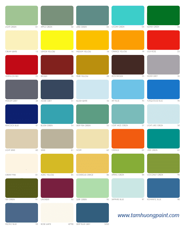 Bảng màu sơn dầu rainbow `106