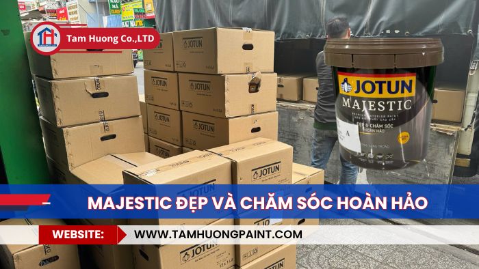 sơn nội thất jotun majestic đẹp và chăm sóc hoàn hảo