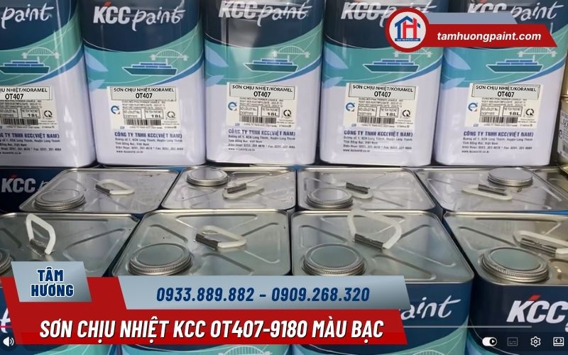 Thông số kỹ thuật sơn KCC OT407-9180 màu bạc