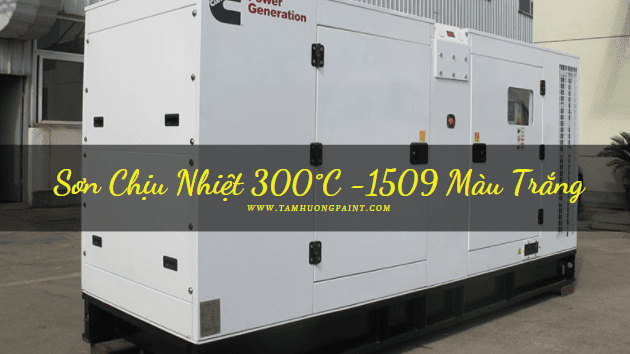 Sơn Chịu Nhiệt 300 độ màu trắng Rainbow 1509