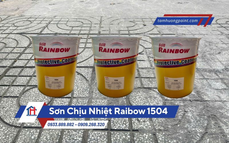 Giới Thiệu Sơn Rainbow 1504 – Sơn Chịu Nhiệt 300 Độ Màu Bạc