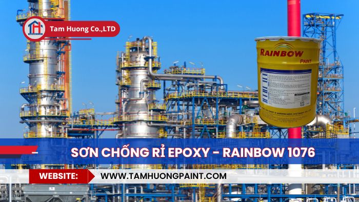  thi công Sơn Chống Rỉ Rainbow 1076