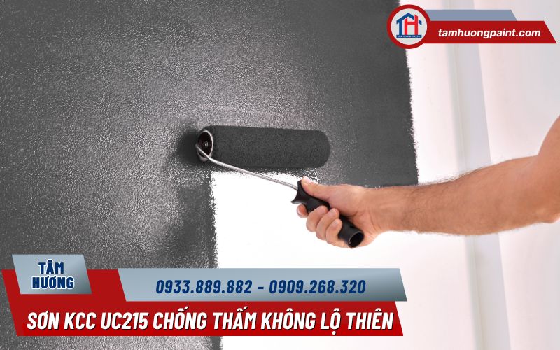 Thi công sơn chống thấm không lộ thiên KCC UC215
