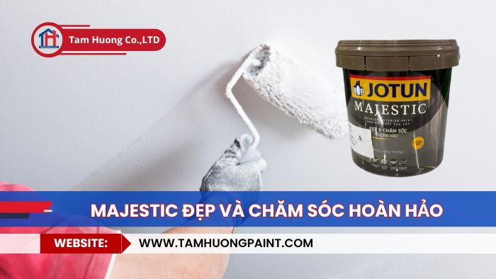 thi công sơn jotun majestic đẹp và chăm sóc hoàn hảo