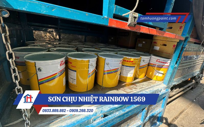 Thi Công Sơn Chịu Nhiệt Rainbow 1569