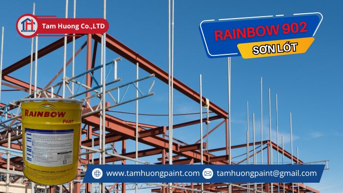 thi công Sơn Chống Ăn Mòn Màu Đỏ