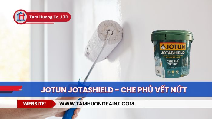 thi công sơn Jotun Jotashield che phủ vết nứt: