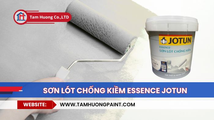 thi công Sơn lót chống kiềm ngoại thất essence jotun:
