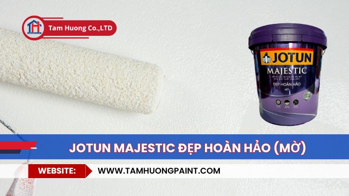 thi công sơn jotun majestic đẹp hoàn hảo mờ: