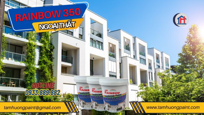 thi công Sơn Ngoại Thất Rainbow 350