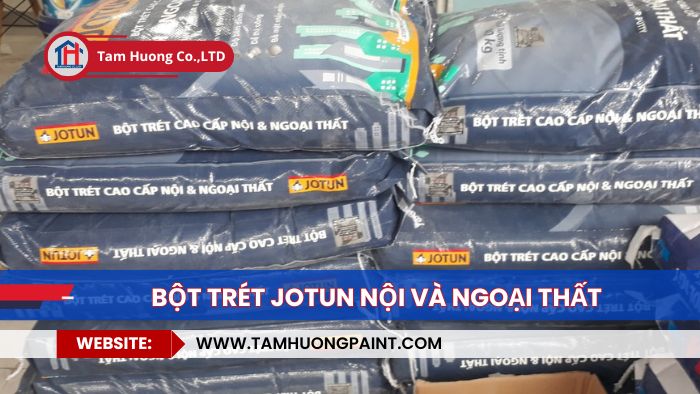 sử dụng bột trét Jotun nội thất ngoại thất