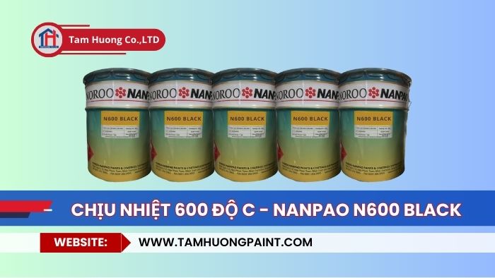 Sử dụng Sơn chịu nhiệt 600 độ C Nanpao N600 Black