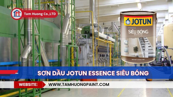  thi công sơn dầu jotun essence siêu bóng:
