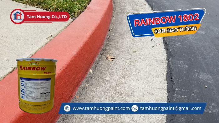 thi công sơn Rainbow 1802