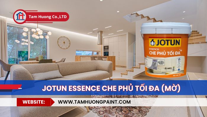 Dữ liệu sơn Jotun essence che phủ tối đa mờ: