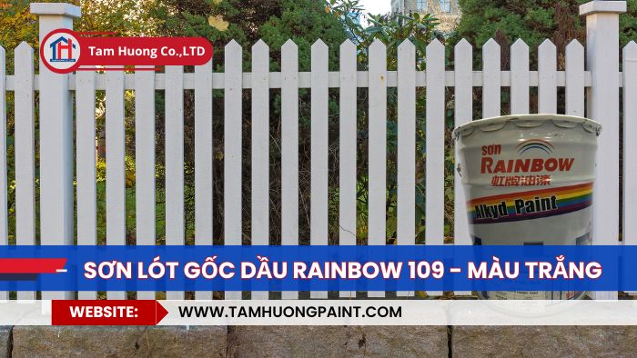 sơn dầu rainbow 109 màu trắng: