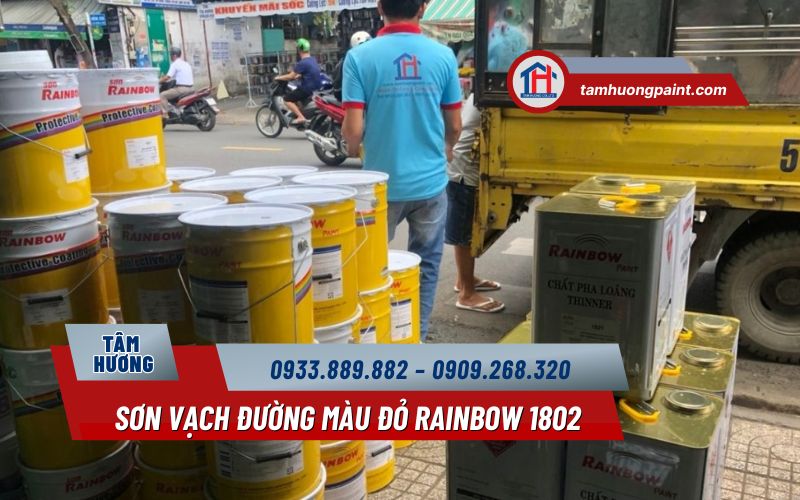 Ứng dụng thực tế của sơn Rainbow 1802