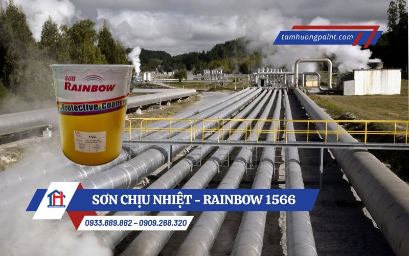 Ứng dụng Sơn chịu nhiệt Rainbow 1566