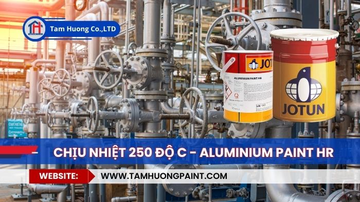 thi công Sơn Chịu Nhiệt Aluminium Paint H.R Jotun