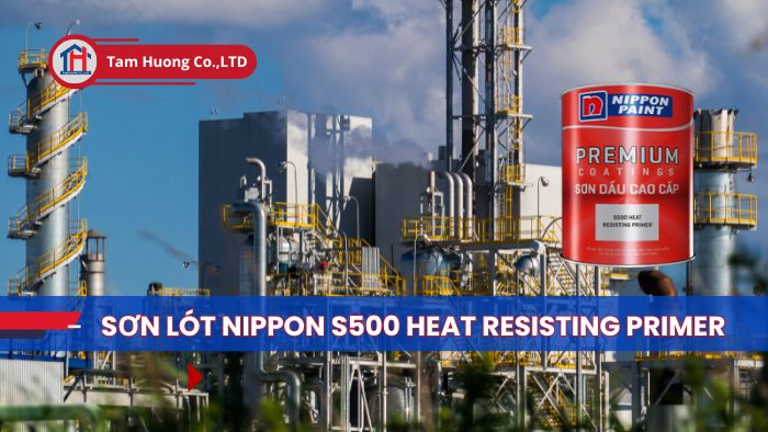 thi công sơn lót chịu nhiệt Nippon S500: