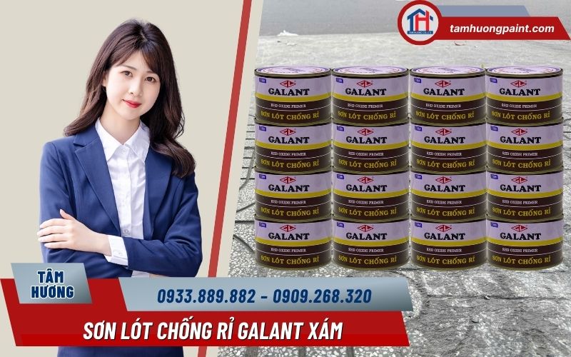 Mua sơn lót chống rỉ Galant màu xám chính hãng ở đâu?