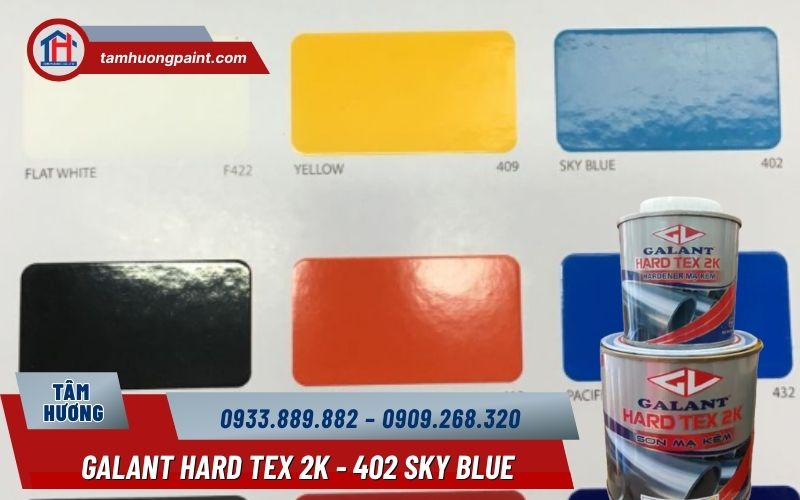 Galant Hard Tex 2K màu 402 – Gam xanh Sky Blue mang tinh thần kỹ thuật hiện đại