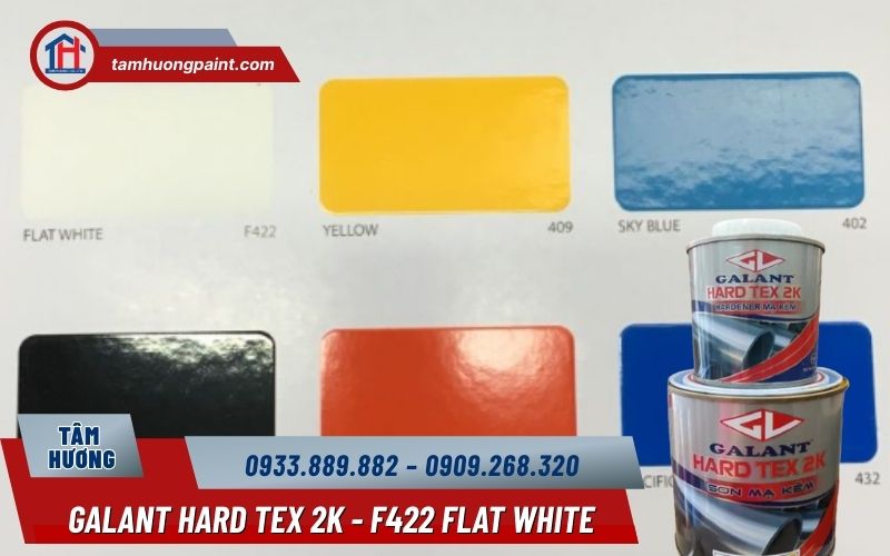 Galant Hard Tex 2K màu Flat White – Vẻ đẹp mờ lì, sạch sẽ và lâu bền