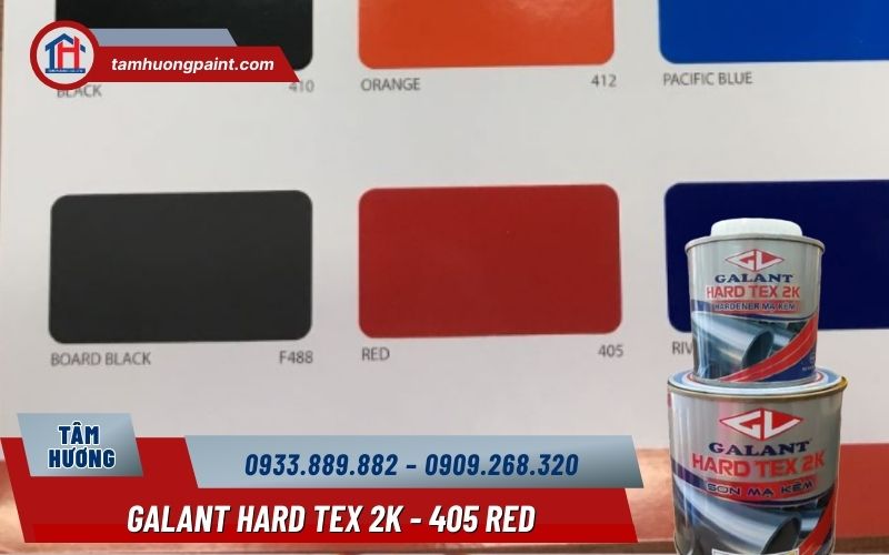 Galant Hard Tex 2K 405 Red – sắc đỏ của an toàn, cảnh báo và bền vững