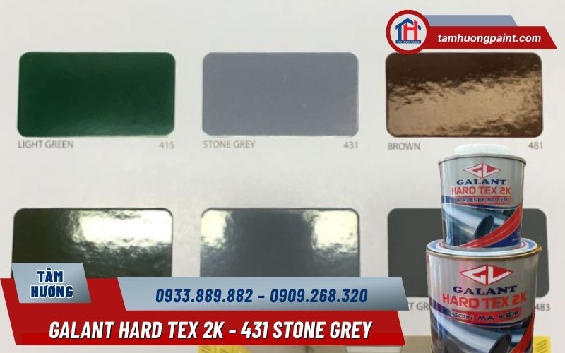Sơn mạ kẽm Galant Hard Tex 2K 431 Stone Grey – Vẻ đẹp của màu xám đá bền vững