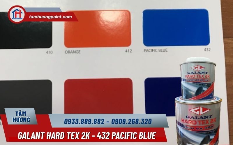 Sơn mạ kẽm Galant Hard Tex 2K 432 – Sắc Pacific Blue thiên về chiều sâu và sự ổn định