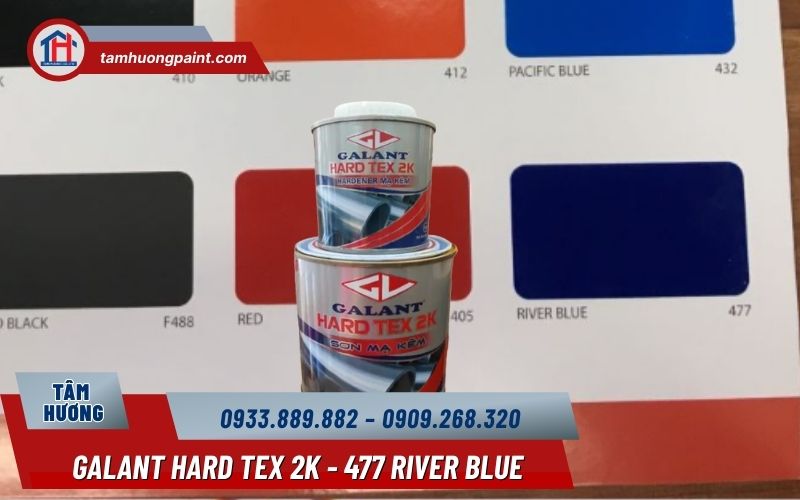 Sơn mạ kẽm Galant Hard Tex 2K 477 – Sắc River Blue mang tinh thần ổn định