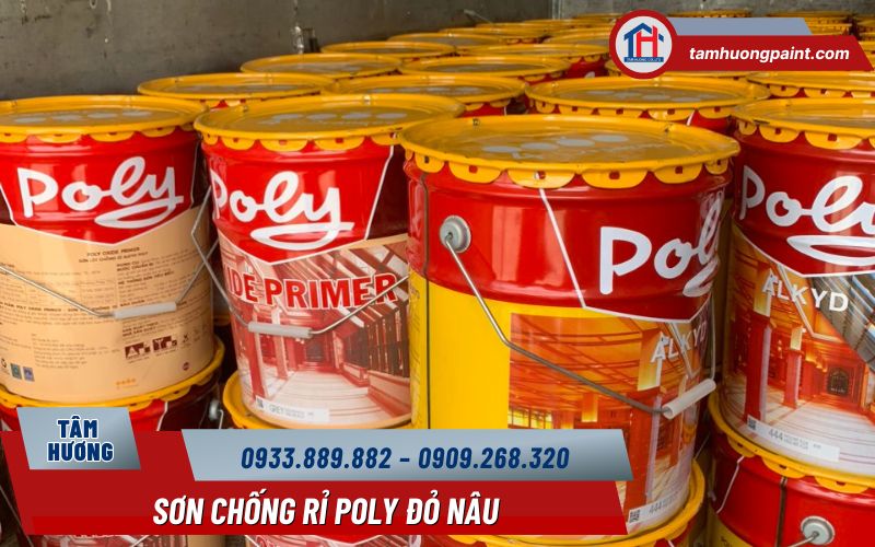 Sơn Chống Rỉ Đỏ Nâu Poly – Lựa chọn quen của người làm nghề