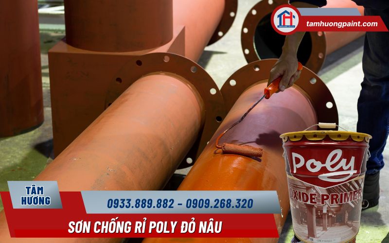 Sơn Chống Rỉ Đỏ Nâu Poly – Giải pháp kinh tế cho công trình thực tế