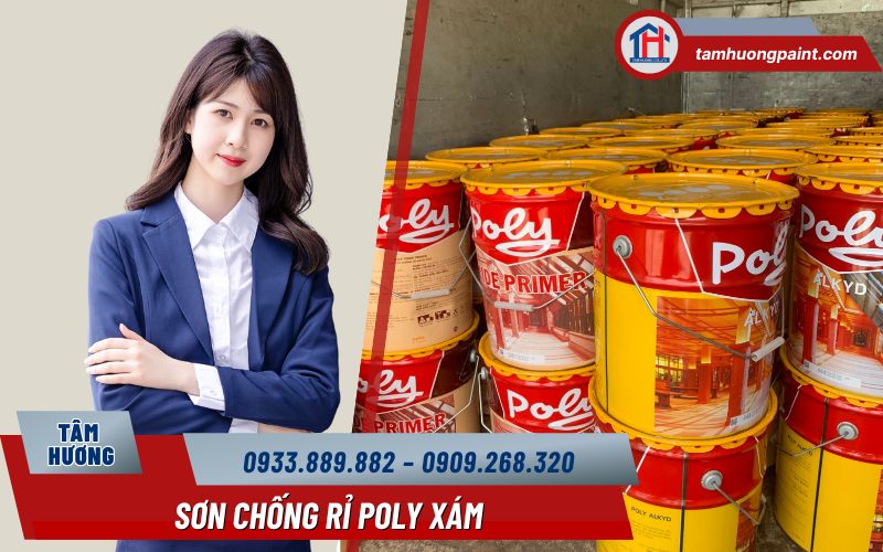 Mua sơn Chống Rỉ Poly Xám ở đâu uy tín?