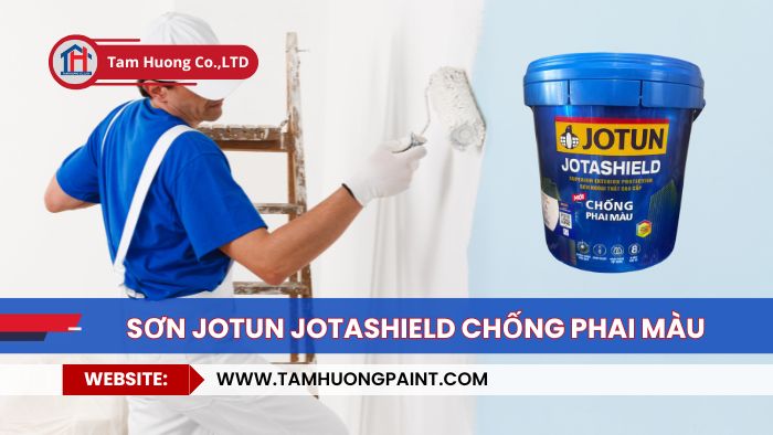 thi công sơn Jotun Jotashield chống phai màu:
