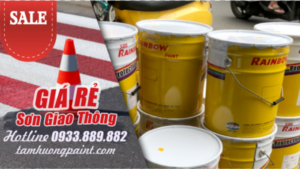 Sơn kẻ vạch giao thông rainbow 5 màu giá rẻ