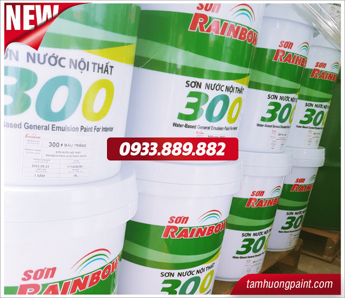 Ưu điểm Sơn nước nội thất Rainbow 300 màu trắng