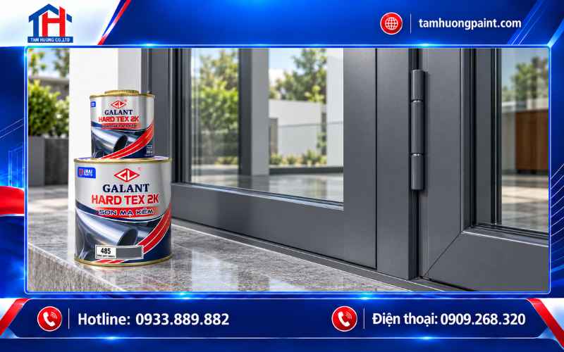 Galant Hard Tex 2K màu 485 xám đậm Xingfa