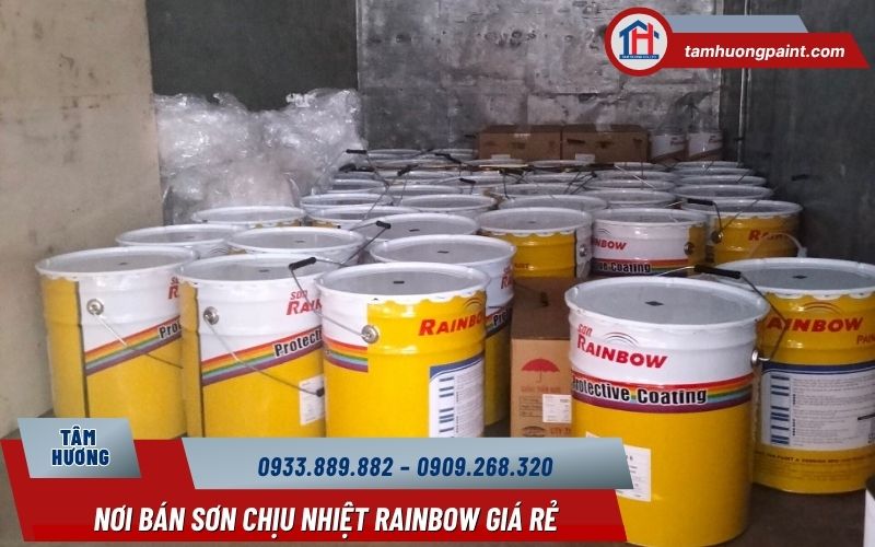 ứng dụng sơn chịu nhiệt rainbow