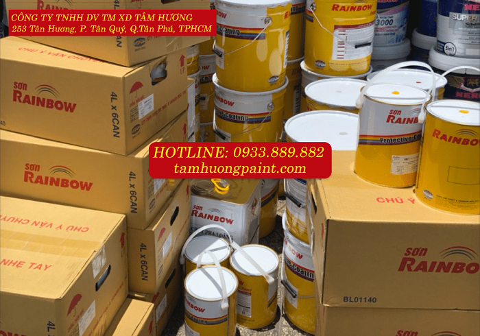 Thi công Sơn kẻ vạch giao thông Rainbow giá rẻ