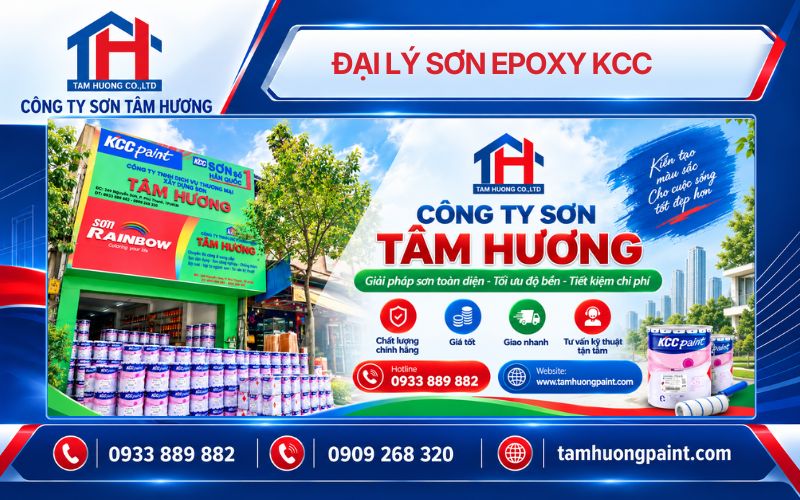 Sơn Epoxy KCC tại kho Sơn Tâm Hương