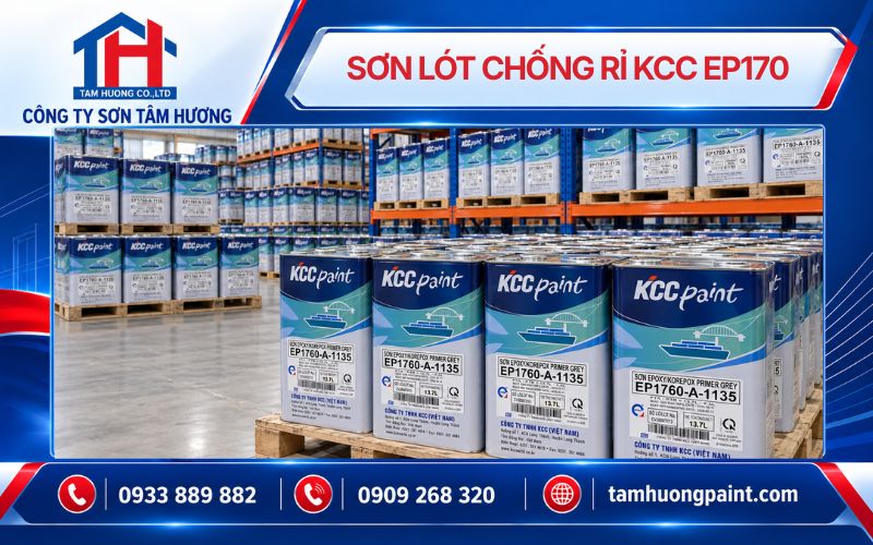 Sơn Epoxy KCC cho kết cấu kim loại
