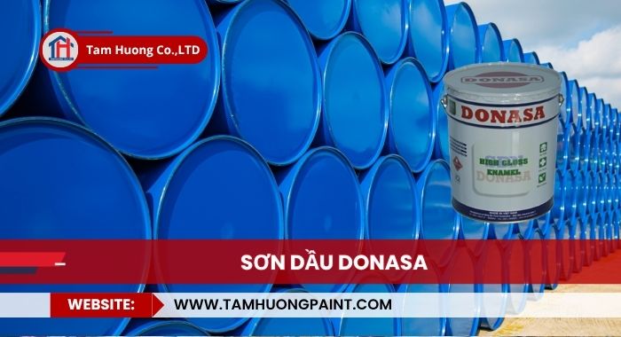 thi công sơn dầu Donasa hiệu quả
