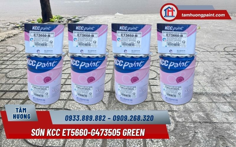 Sơn phủ epoxy KCC ET5660-G473505 Green là gì?