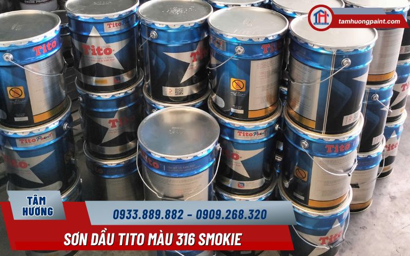 Sơn Dầu TiTo Màu 316 – Smokie Xám Khói Trên Nền Alkyd