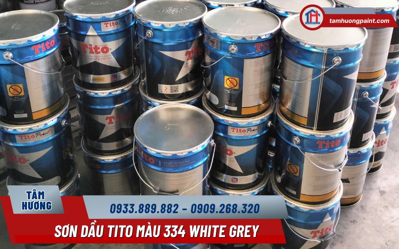 Tổng quan về Sơn Dầu TiTo Màu 334 White Grey